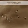 Water droplets on a brown fabric surface, with the word "WATERPROOF" at the top. Náhled obrázku produktu