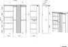 BARI Armoire non extensible blanc 1 tiroir - L 143,5 x P 48 Voir les images du produit 9