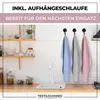 Set von saugfähigen Baumwoll-Geschirrtüchern in klassischem Design mit Aufhängeschlaufe Produktbild-Vorschau