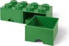 LEGO® Scatola portaoggetti 8 con cassetti - verde scuro Anteprima dell’immagine prodotto 3