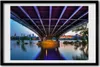 Bild 60x40 MDF-Rahmen, Wandkunst Brücke in Warschau Produktbild-Vorschau 1