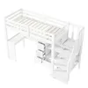 Flieks Lit superposé 90x200cm avec bureau et étagère, lit Voir les images du produit 11