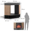 Caminetto elettrico Vicco Lynea Nero 100 cm con effetto Anteprima dell’immagine prodotto 7