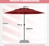 Parasol COSTWAY résistant au vent, parasol de jardin 300 cm Voir les images du produit 3