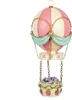 Figura decorativa Mongolfiera Clayre & Eef Ø 14x29 cm Rosa Anteprima dell’immagine prodotto 2
