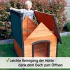 zooprinz Hundehütte Luna Klappdach Lamellen Kiefernholz Produktbild-Vorschau 5
