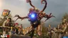 A monstrous creature and zombies in a street scene. Produktbild-Vorschau