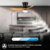 Briloner Deckenventilator mit Licht Fernbedienung Ø78x26cm Produktbild-Vorschau 7