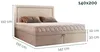 VALLH Polsterbett Bett 140x200 mit bettkasten Beige Samt - Produktbild-Vorschau 8