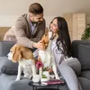 Relaxdays Beistelltisch mit Hocker, runder Couchtisch mit Produktbild-Vorschau 6