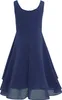 Ragazze Estate Abito Taglia 168 Cm Chiffon Senza Maniche Anteprima dell’immagine prodotto 4