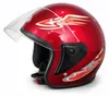 Helm mit Visier für Motorrad, Roller, ATV - Größe M/L, Rot Produktbild-Vorschau 3