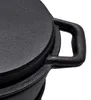 Dutch Oven - Gusseisen Kessel 8 L - mit Grillpfanne - Produktbild-Vorschau 10