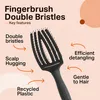 Brosse Olivia Garden Fingerbrush à double poils, noire, Voir les images du produit 4