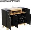 Buffet Merax avec 3 portes et 1 compartiment ouvert, Voir les images du produit 8
