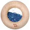 Sensorische Baby Rassel Holz - 7 x 7 x 2 cm - Blau | by Produktbild-Vorschau 1