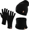 Herren Wintermütze Schlauchschal Handschuhe 3 teiliges Set Produktbild-Vorschau 1