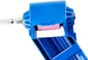 A close-up shot of a blue drill bit sharpener with a pink grinding wheel. Produktbild-Vorschau