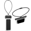 A waterproof phone pouch with a lanyard, shown from two angles. Anteprima dell’immagine prodotto