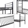 Letto a castello in metallo 'Bevapis' a soppalco 90 x 200 Anteprima dell’immagine prodotto 7