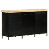 vidaXL Credenza 140x38x76 cm Legno di mango grezzo Anteprima dell’immagine prodotto 4