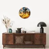 Wanduhr - Rund - Glasuhr - Meer Strand Palme - 40x40cm - Produktbild-Vorschau 7