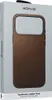 The image shows the retail packaging of a Nomad Traditional Leather Case for an iPhone. Anteprima dell’immagine prodotto