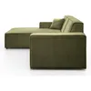 Ecksofa PEDRO L Dunkelgrün, 267x170 cm, Sofa L-form Breite Produktbild-Vorschau 4