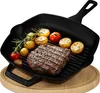 KAISERTAL® Grillpfanne - 26cm Premium Grillpfanne Gusseisen Produktbild-Vorschau 1