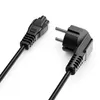 deleyCON 4m Netzkabel IEC C5 Typ F 90° Kleeblattkupplung - Produktbild-Vorschau 2