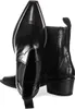 A pair of black leather boots. Anteprima dell’immagine prodotto