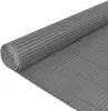 vidaXL Obojstranný záhradný plot z PVC 90 x 300 cm sivý Náhľad obrázku produktu 3