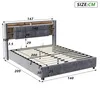 INONEFT Boxspringbett 140×200 mit Ladefunktion (USB & Produktbild-Vorschau 7