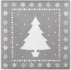 Sovie HOME Weihnachtsserviette White Tree in Silber aus Produktbild-Vorschau 1