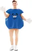 Blaue Schokolinse Kostüm Sweet Candy für Erwachsene Produktbild-Vorschau 2