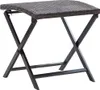 Sgabello pieghevole in poly rattan marrone Anteprima dell’immagine prodotto 6