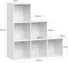 WOLTU Bücherregal mit 6 Fächern, Würfelregal, Standregal, Produktbild-Vorschau 3