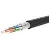 A cutaway view of a black cable showing its internal structure. Produktbild-Vorschau