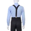 Hosenträger Y-Form, gestreift, Braun Blau Schwarz, 4 cm Produktbild-Vorschau 7
