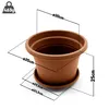 BigDean 1 Stück Blumentopf mit Untersetzer rund ø 35 cm Produktbild-Vorschau 3