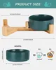 Product size chart and capacity information for a pet bowl. Produktbild-Vorschau
