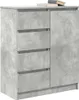 vidaXL Sideboard mit Schubladen Betongrau 71x35x84 cm Produktbild-Vorschau 4