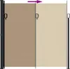 vidaXL Marquise latérale extensible Taupe 200x500 cm Voir les images du produit 5