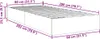 vidaXL Ottoman-Bett ohne Matratze Dunkelgrau 80x200 cm Samt Produktbild-Vorschau 8