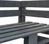 vidaXL Outdoor-Eckbank Paletten Holz Grau Produktbild-Vorschau 2