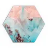 DEQORI Glasbild Echtglas 40x35 cm 'Luftiges Mosaik' Produktbild-Vorschau 1