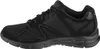 A side view of a black Skechers athletic shoe. Produktbild-Vorschau