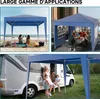 Wiltec Pavillon 3 x 3 m en bleu avec protection UV 50+, Voir les images du produit 6