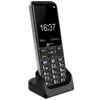 A black Geemarc senior phone is shown in its charging cradle against a white background. Produktbild-Vorschau
