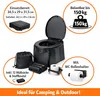 Toilette da campeggio pieghevole con coperchio Anteprima dell’immagine prodotto 7